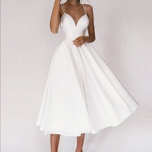 Elegant V neck Dress